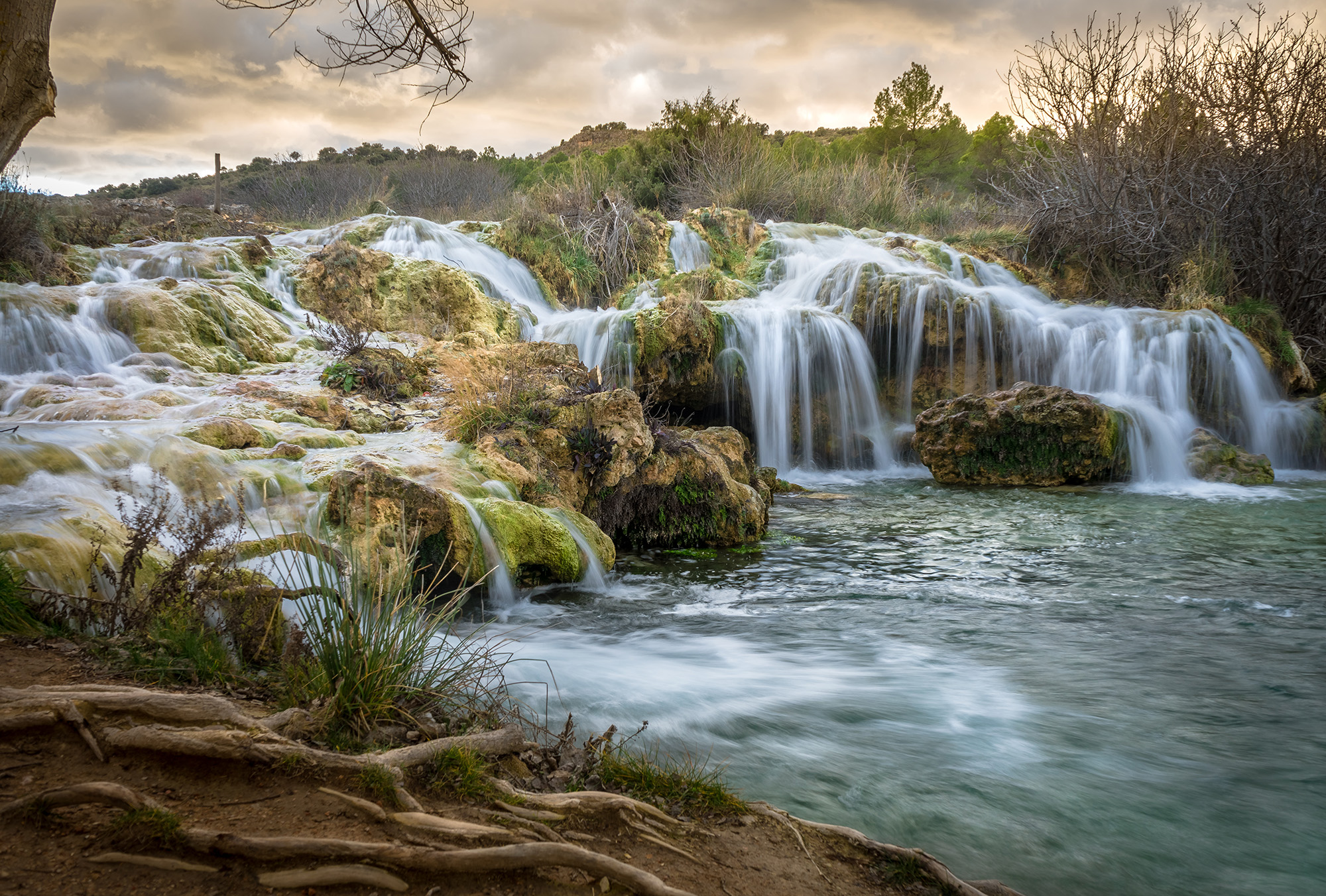 Falls in Lagunas de Ruidera, Spain